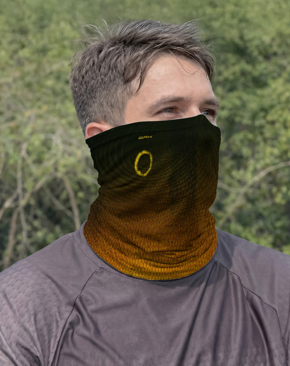 Bandana Amazon Tucunaré-Açu Degradê Dourado com UV50+