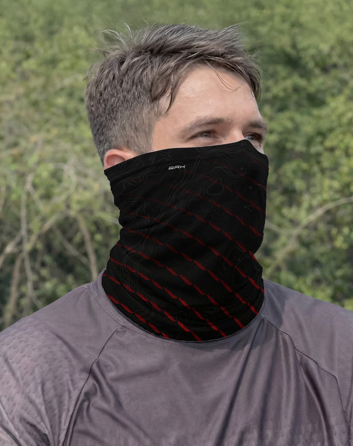Bandana Amazon Pirarucu Escamas Vermelhas com UV50+