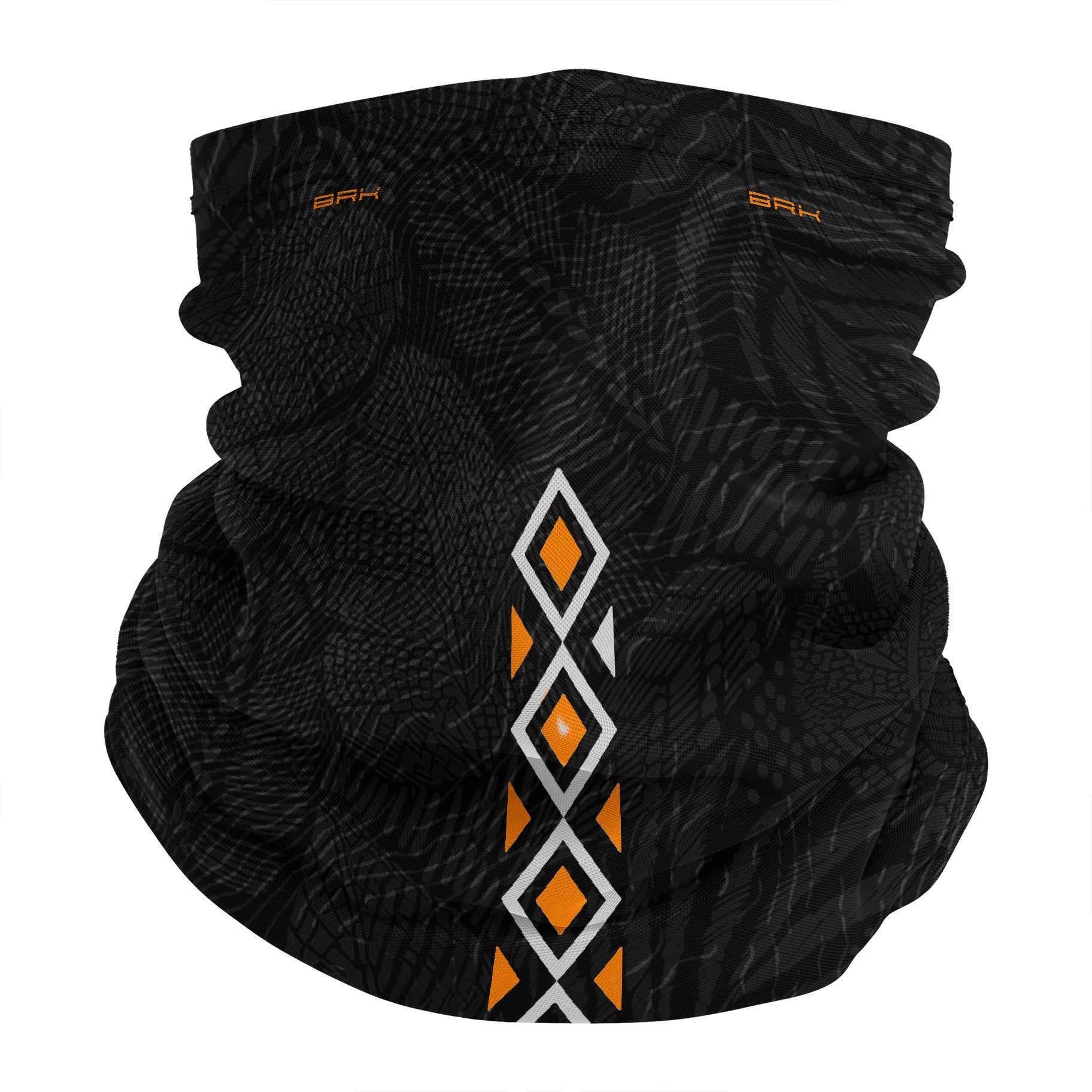Bandana Amazon Tucano Tribal Laranja e Preto com UV50+