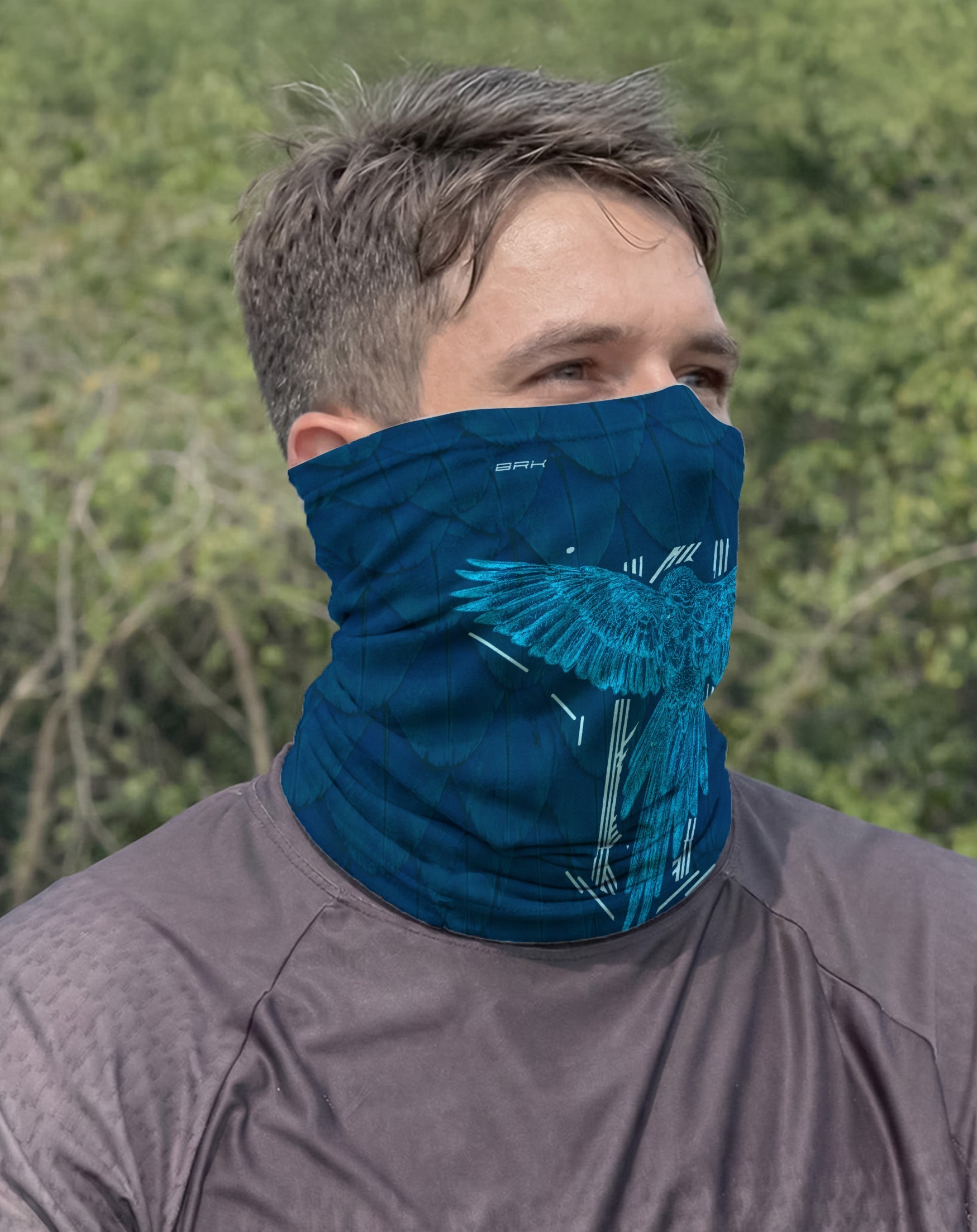 Bandana Amazon Arara Azul Tribal com UV50+