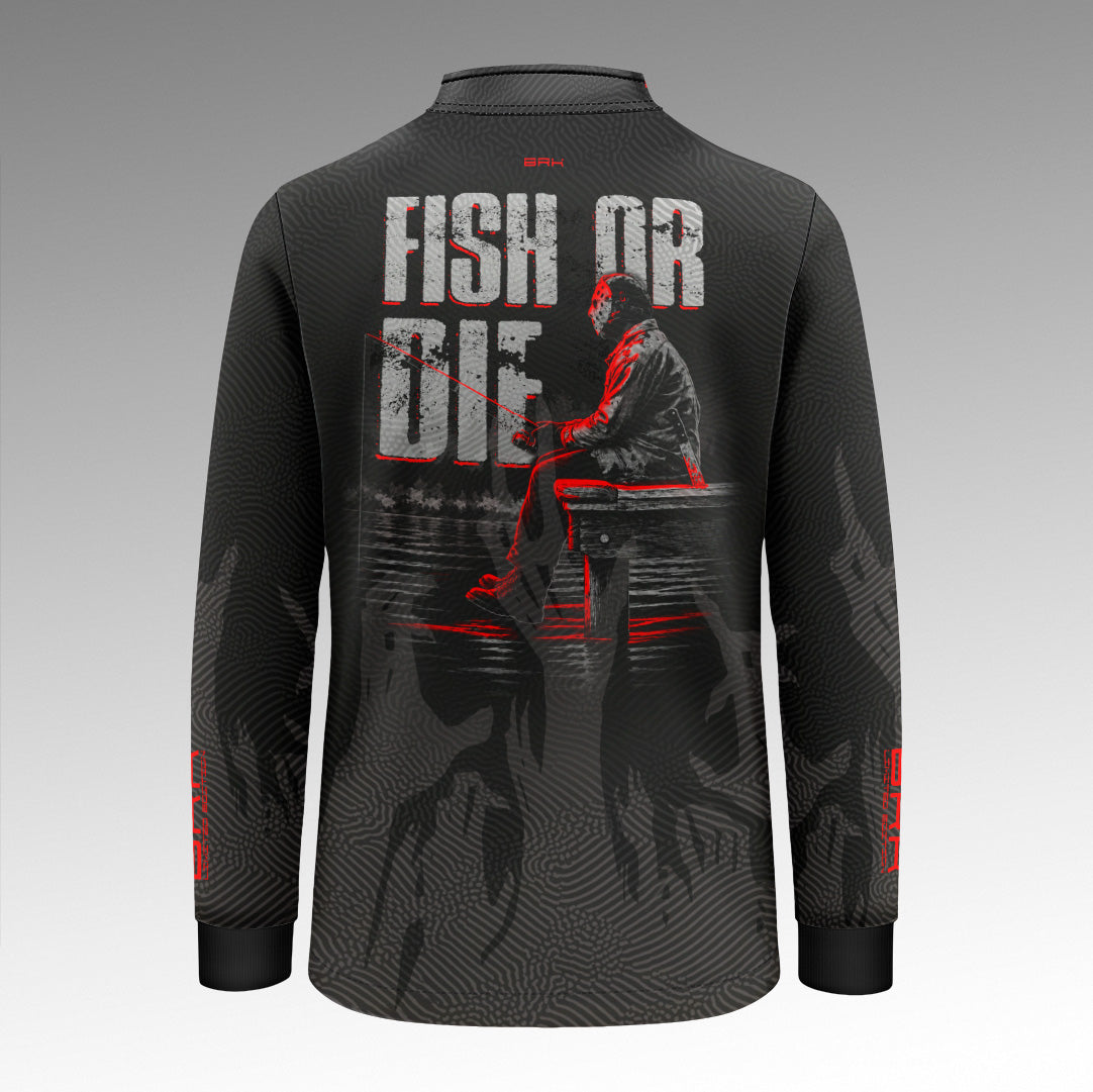 Camisa Infantil Jason Fish Or Die com Proteção UV50+