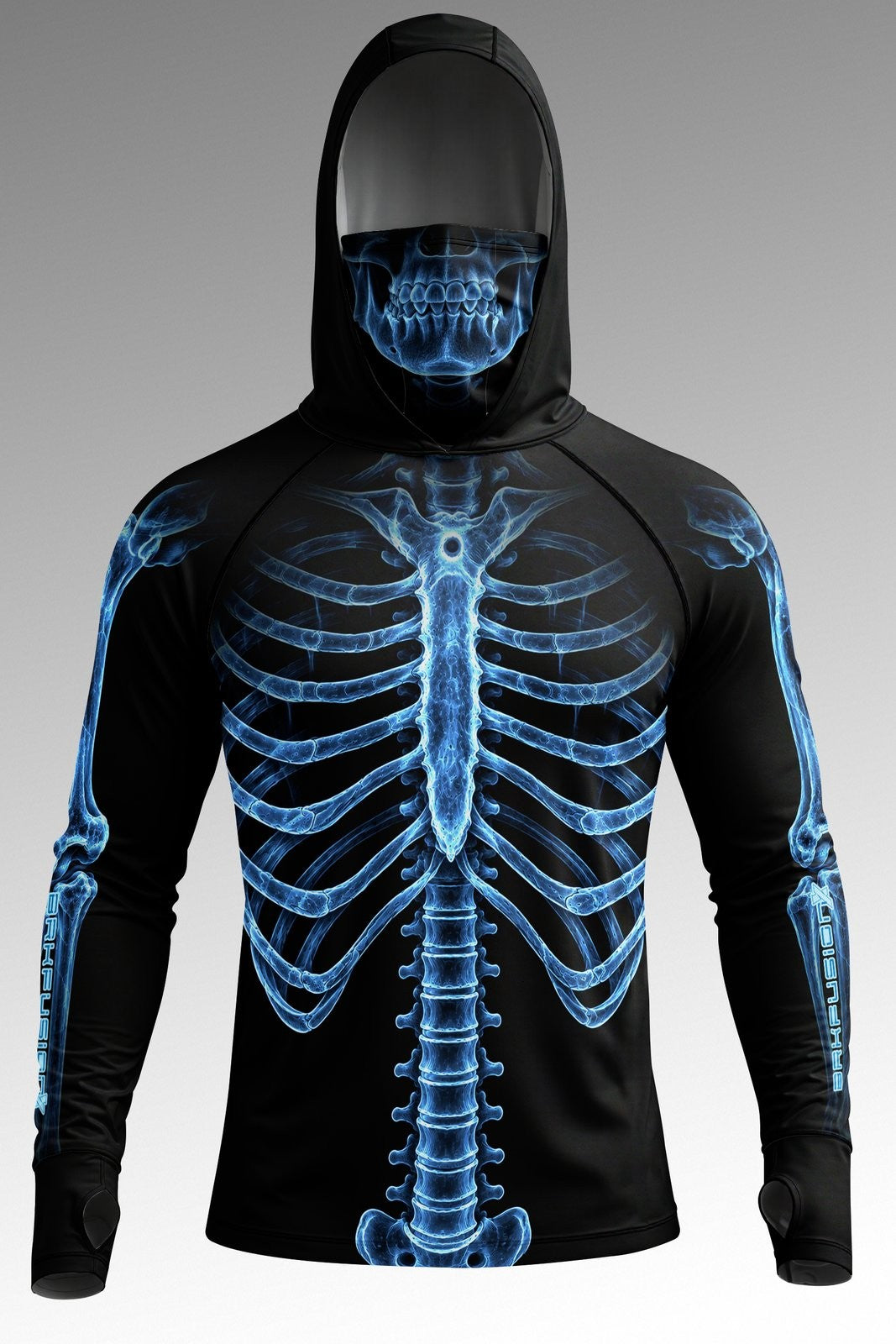 Camisa FusionX Fantasia de Esqueleto Raiox com Proteção UV50+