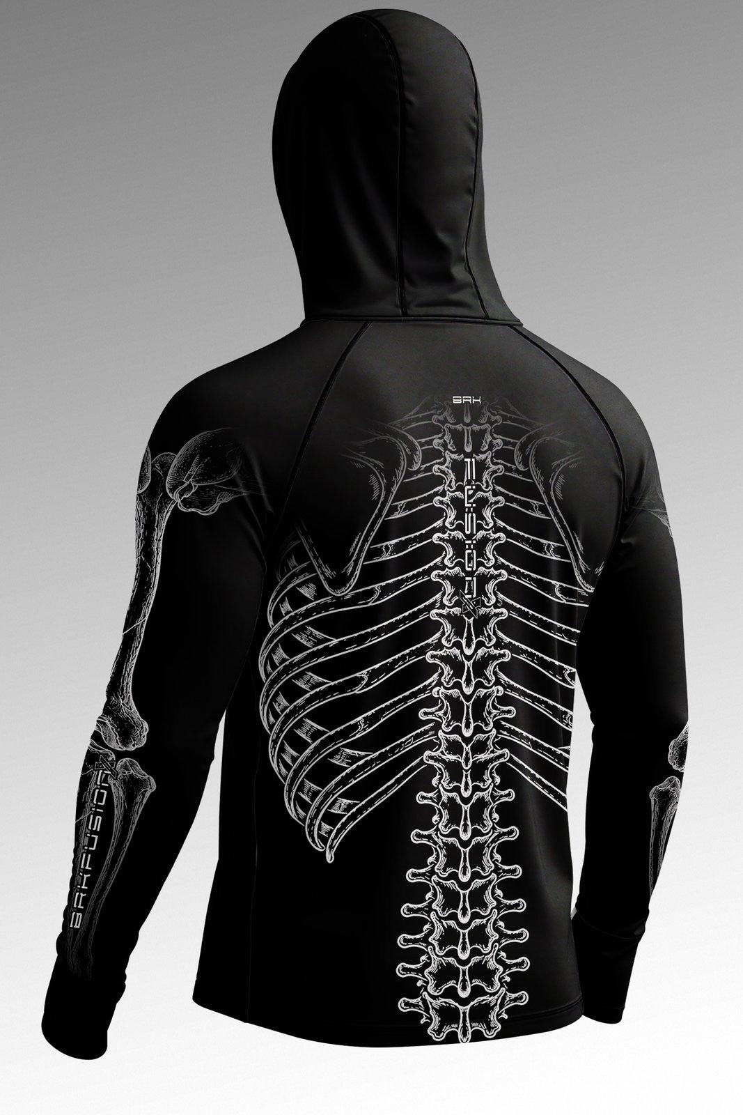Camisa FusionX Fantasia de Esqueleto com Proteção UV50+