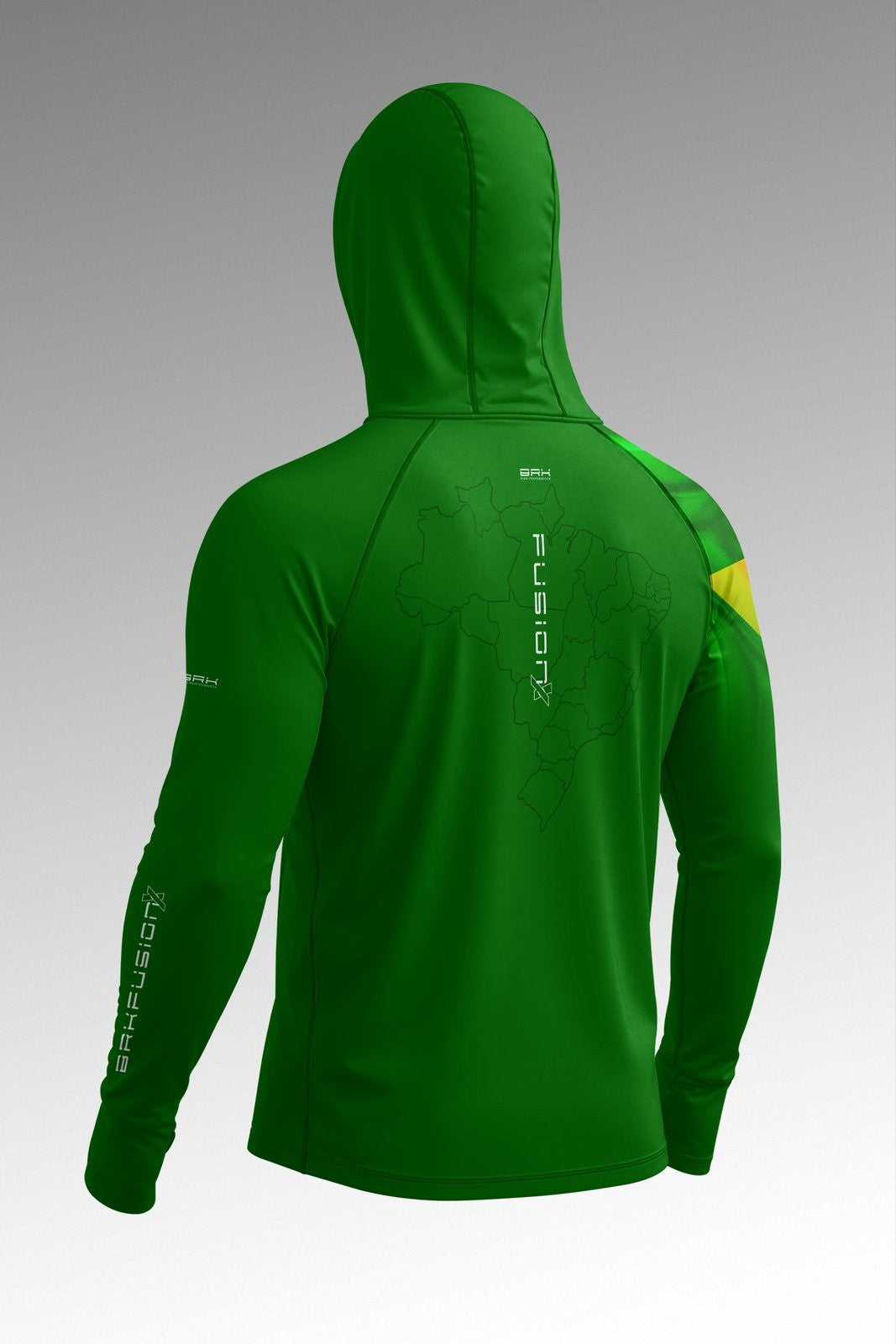 Camisa FusionX Brasil Verde com Proteção UV50+