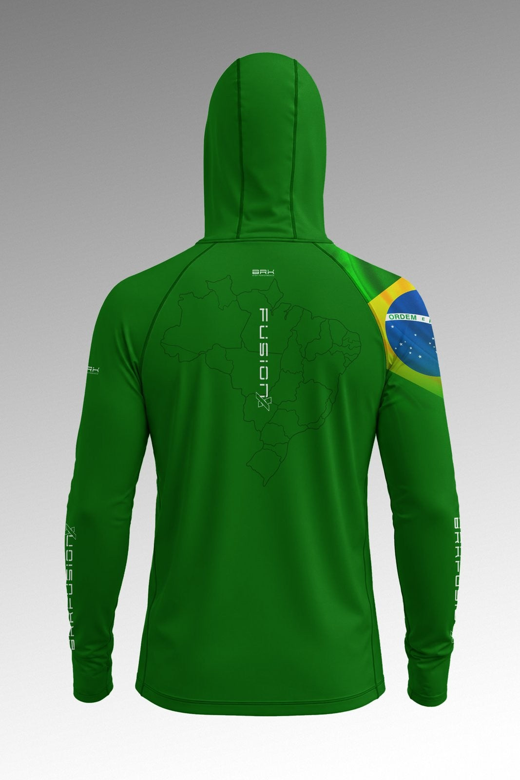 Camisa FusionX Brasil Verde com Proteção UV50+
