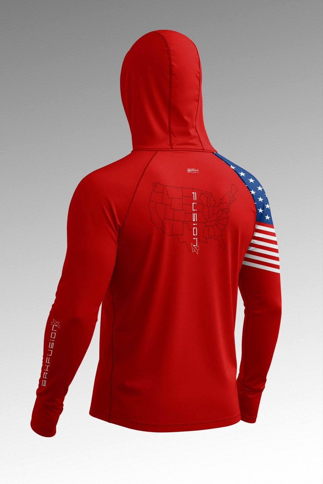 Camisa FusionX EUA Vermelha com Proteção UV50+