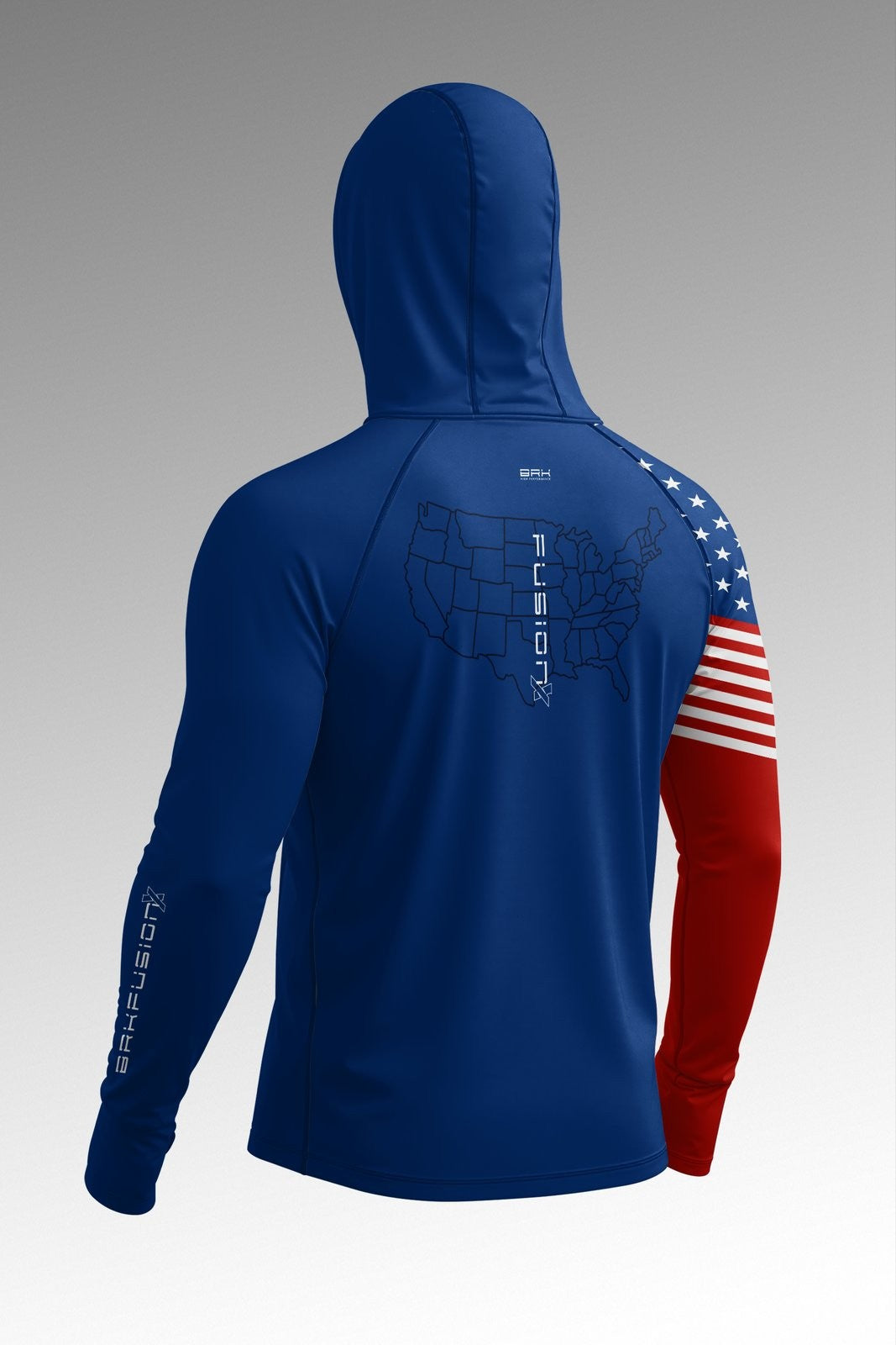 Camisa FusionX EUA Azul com Proteção UV50+