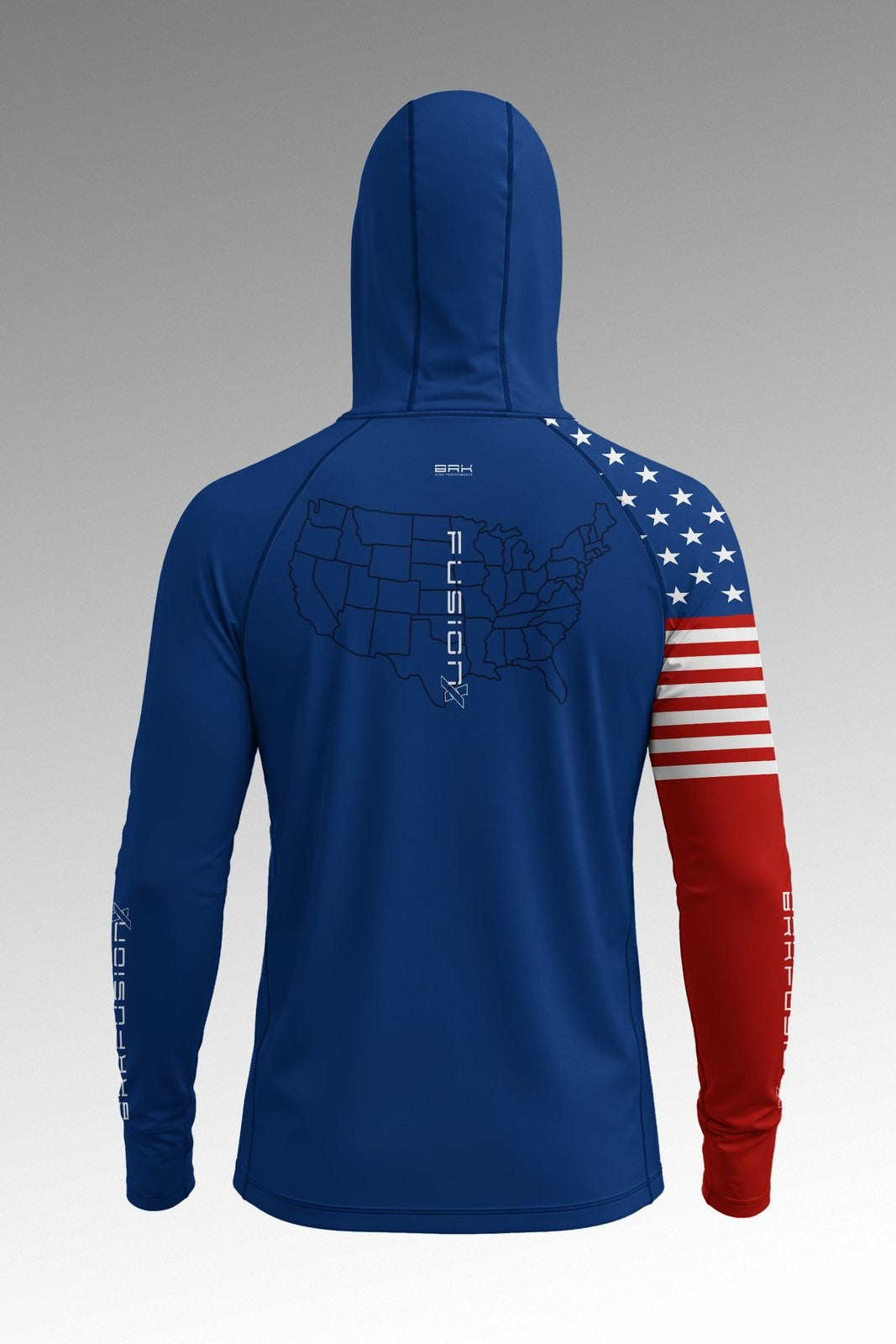 Camisa FusionX EUA Azul com Proteção UV50+