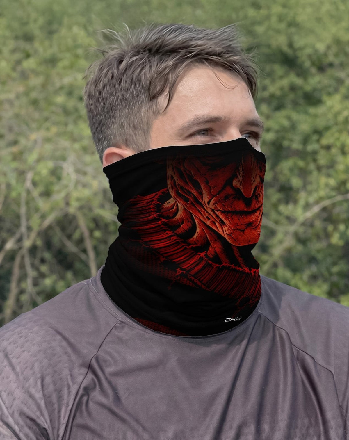 Bandana Tubeneck Brk Terror Sombrio Vermelha Halloween UV50+