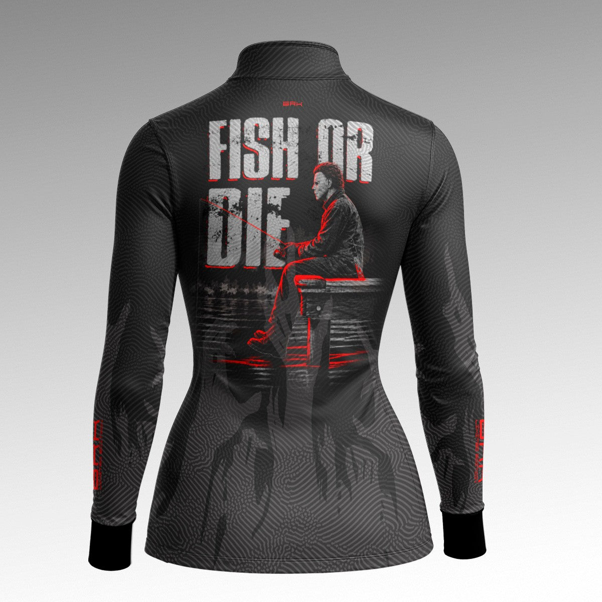Camisa Michael Myers Fish Or Die com Proteção UV50 | Feminina