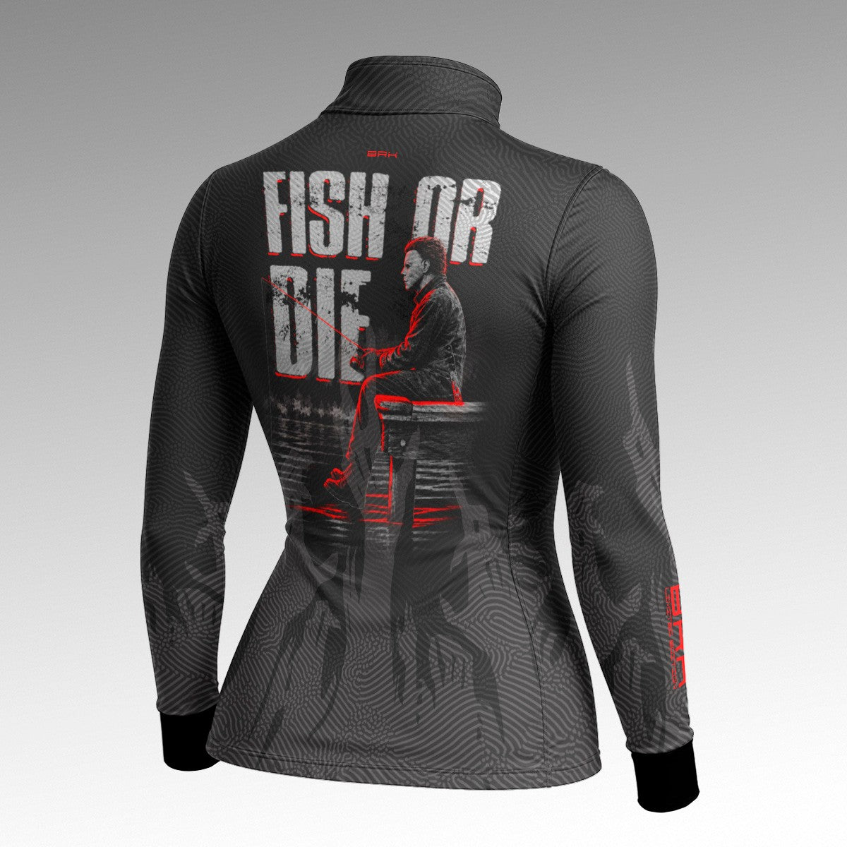 Camisa Michael Myers Fish Or Die com Proteção UV50 | Feminina