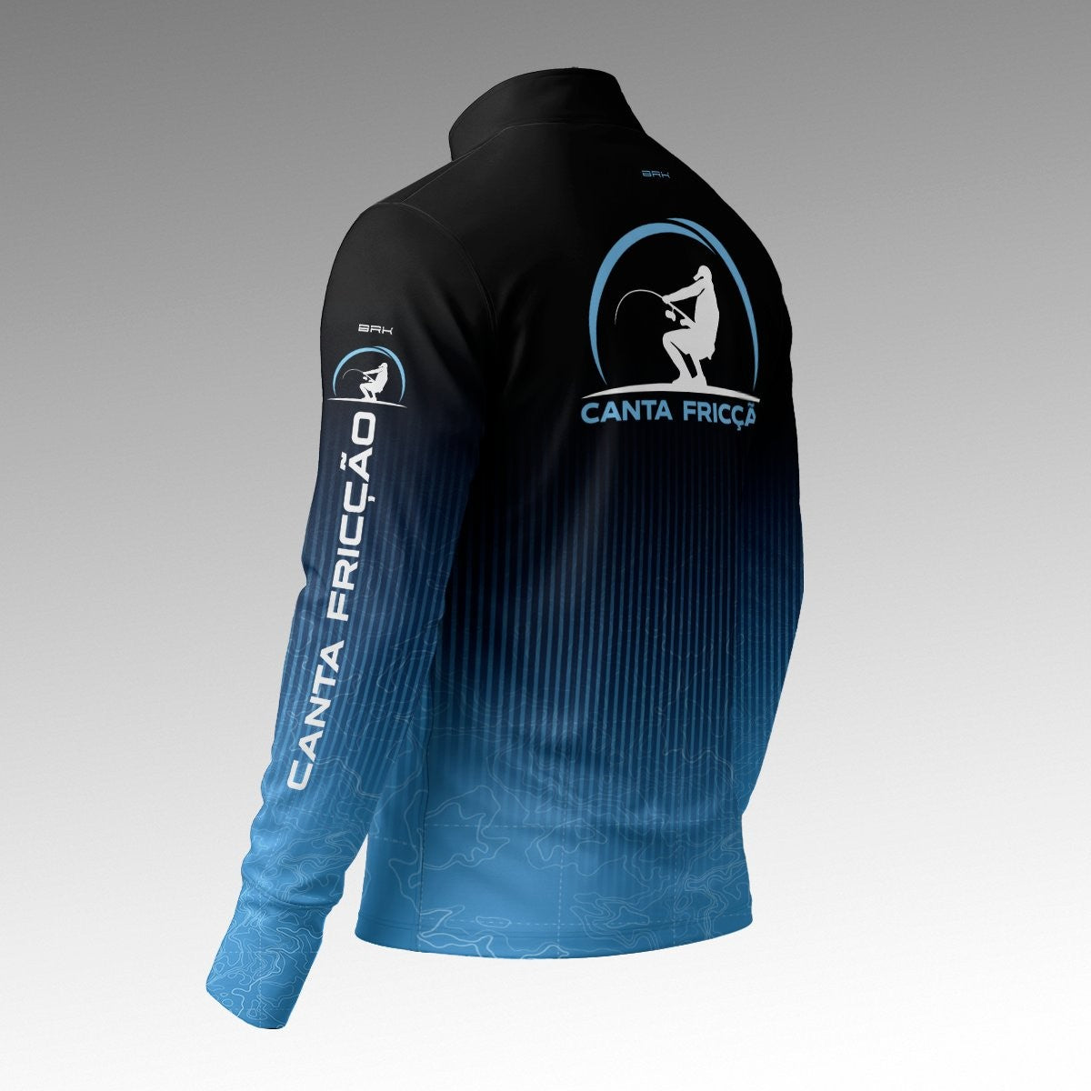 Camisa ArmorX Brk Marcos Mendes Canta Fricção Azul Degradê com Proteção UV50+