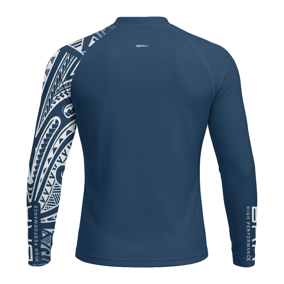 Camisa Uv50 Segunda Pele Brk Maori Design Azul Marinho - Tamanho: G