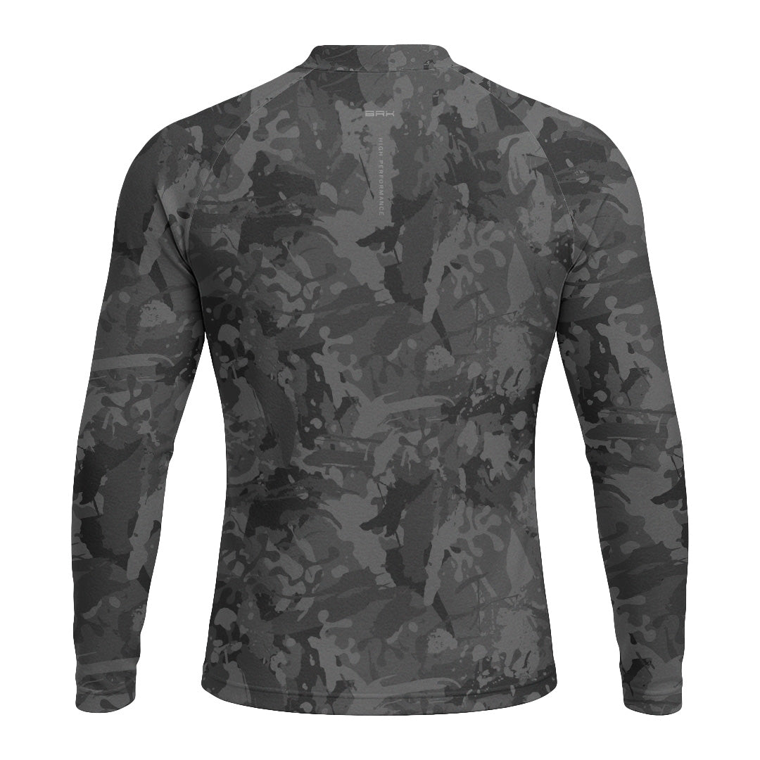 Camisa Raglan Brk Camuflada Cinza com Proteção Uv50+ - Tamanho: M