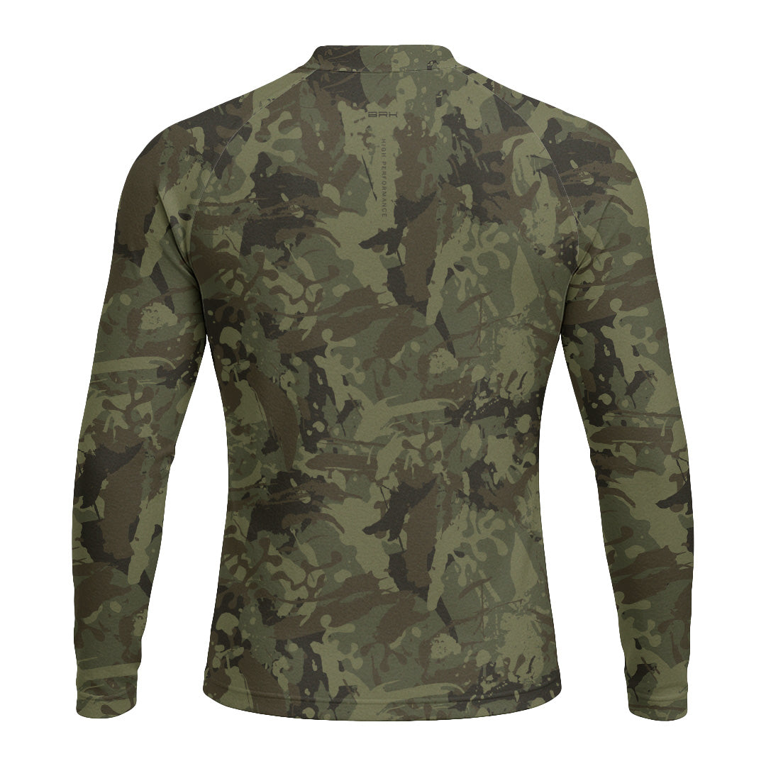 Camisa Raglan Brk Camuflada Verde com Proteção Uv50+ - Tamanho: M