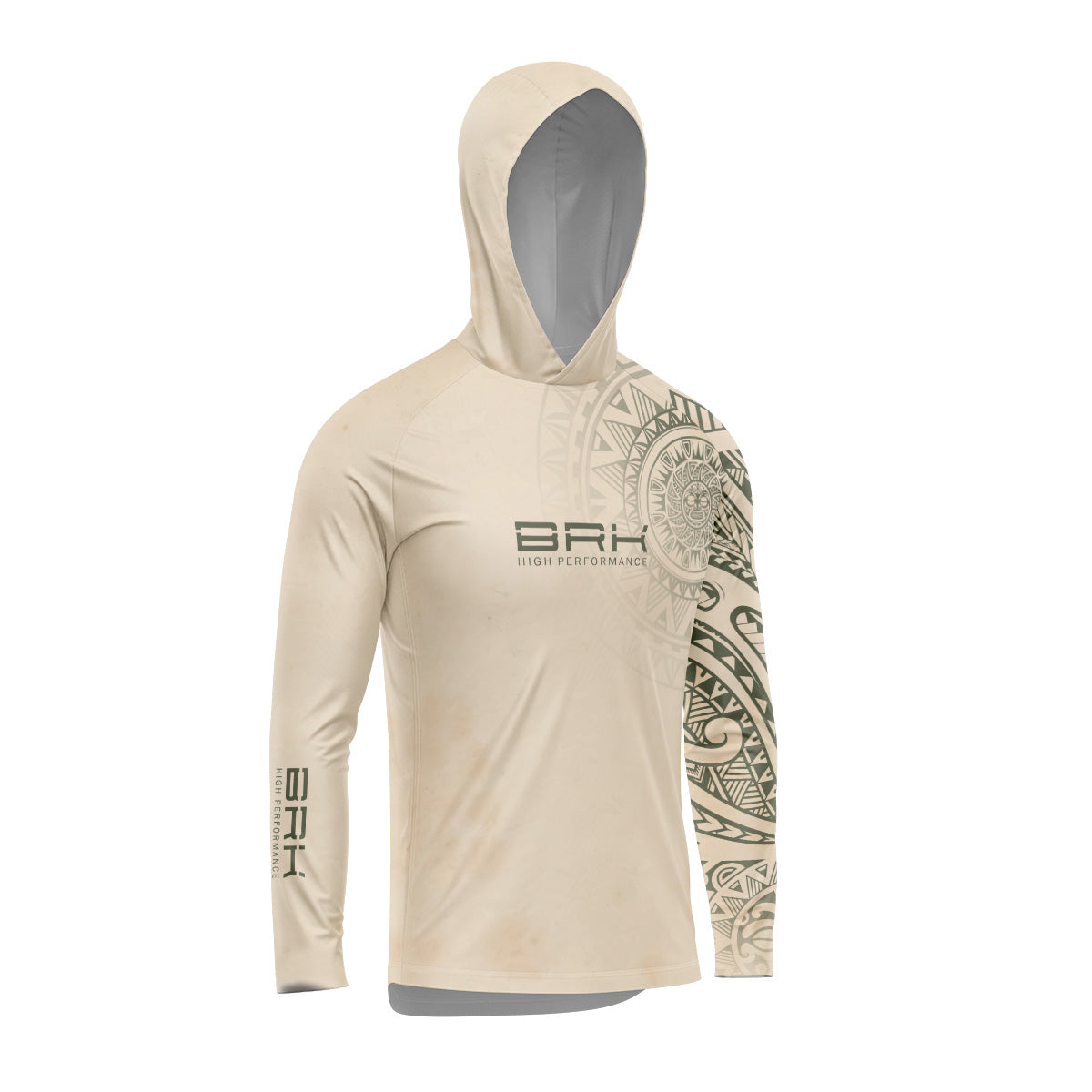 Camisa com Capuz Brk Maori Bege com Proteção Uv50+ - Tamanho: G1