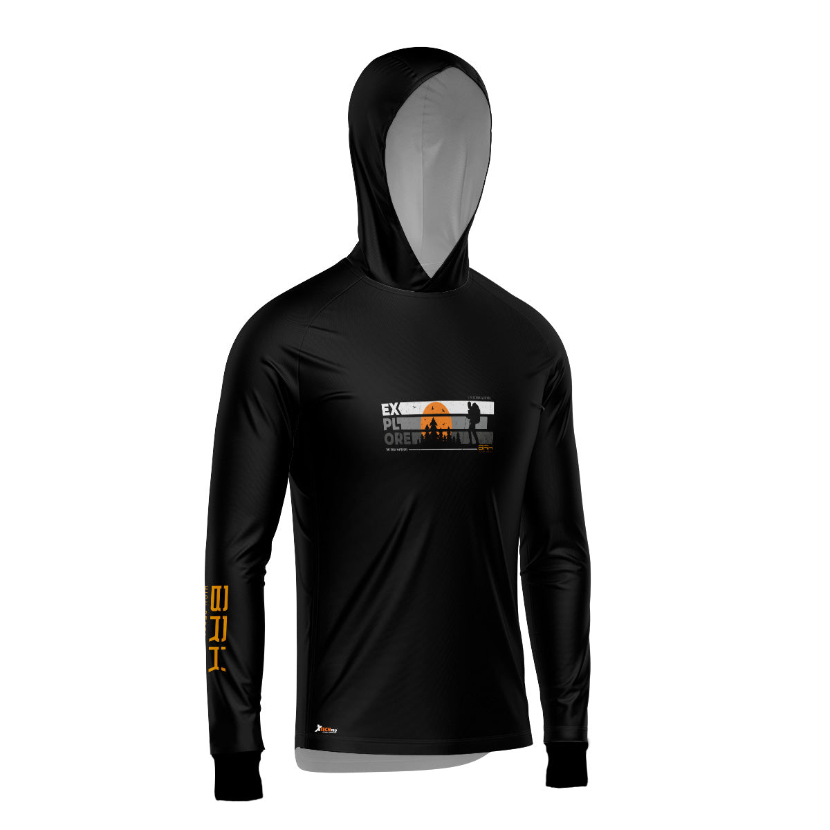 Camisa de Pesca com Capuz Brk Explore Camping com Proteção Uv50+ - Tamanho: M