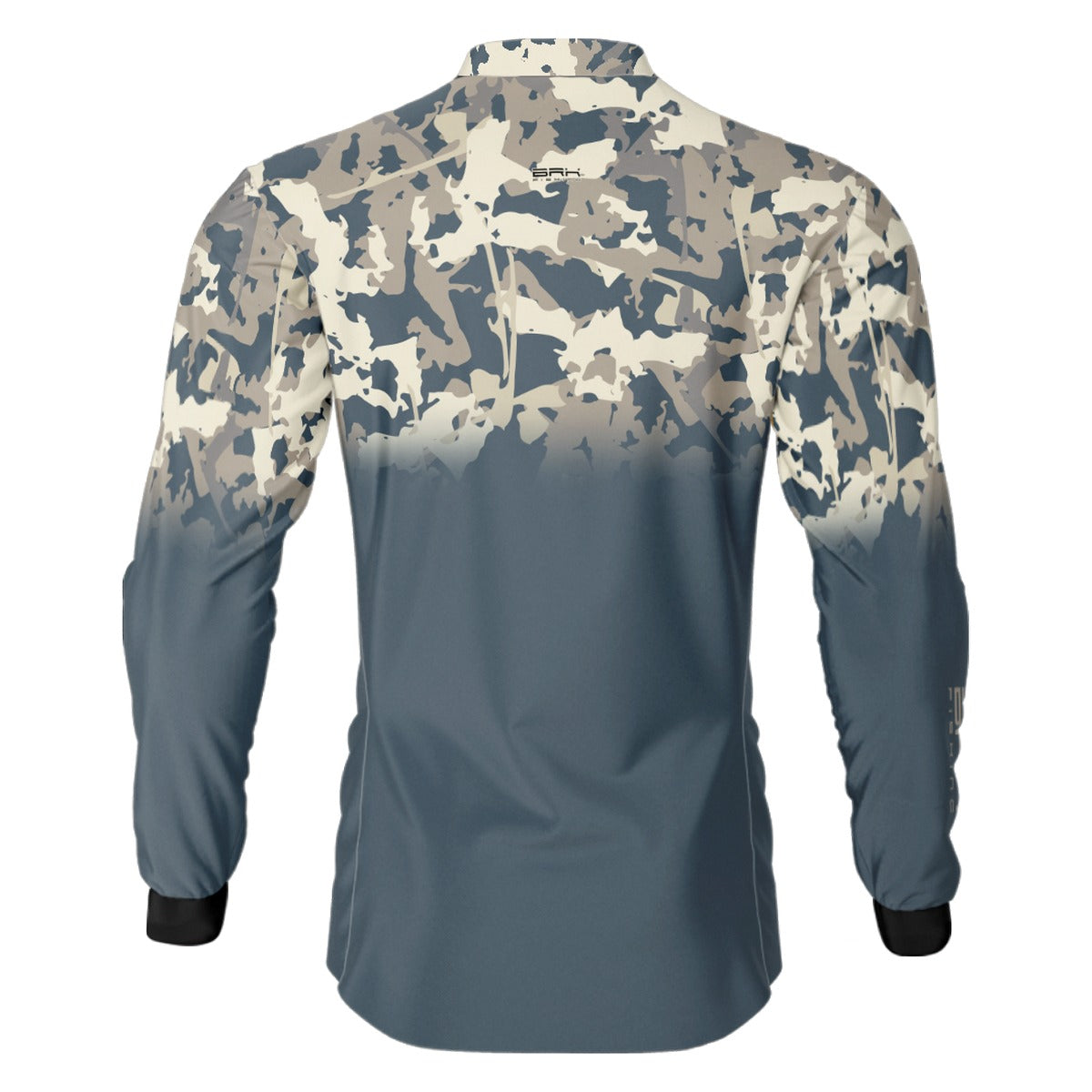 Camisa de Pesca Brk Blue Camo Areia com UV50+ - Brk Fishing