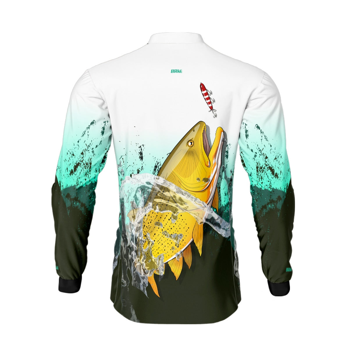 Camisa de Pesca Brk Dourado e Isca com Proteção Solar UV50+ - Brk Fishing