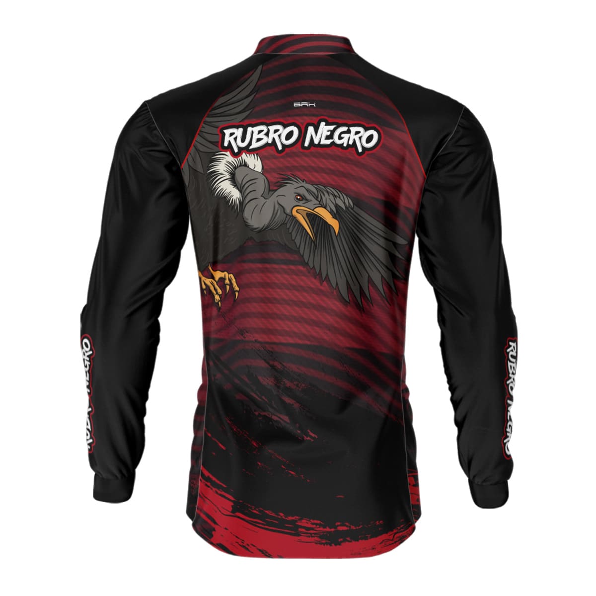 Camisa Brk Mascote Rubro Negro com Proteção UV50+ - Brk Fishing