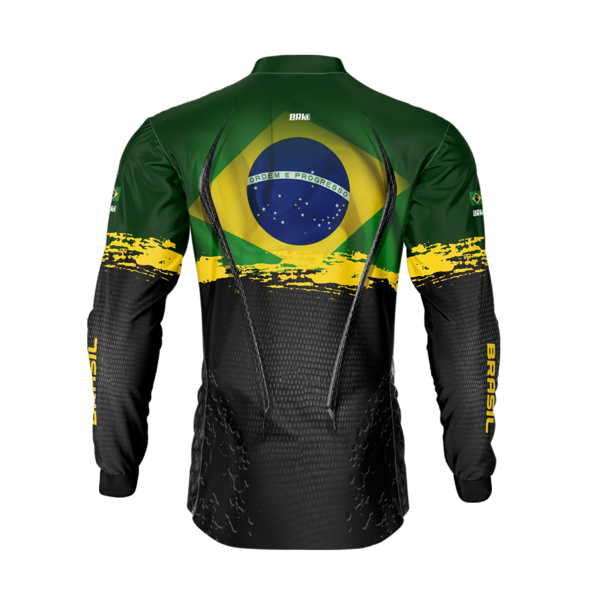 Camisa de Pesca Brk Bandeira do Brasil com Proteção Solar UV50+ - Brk Fishing