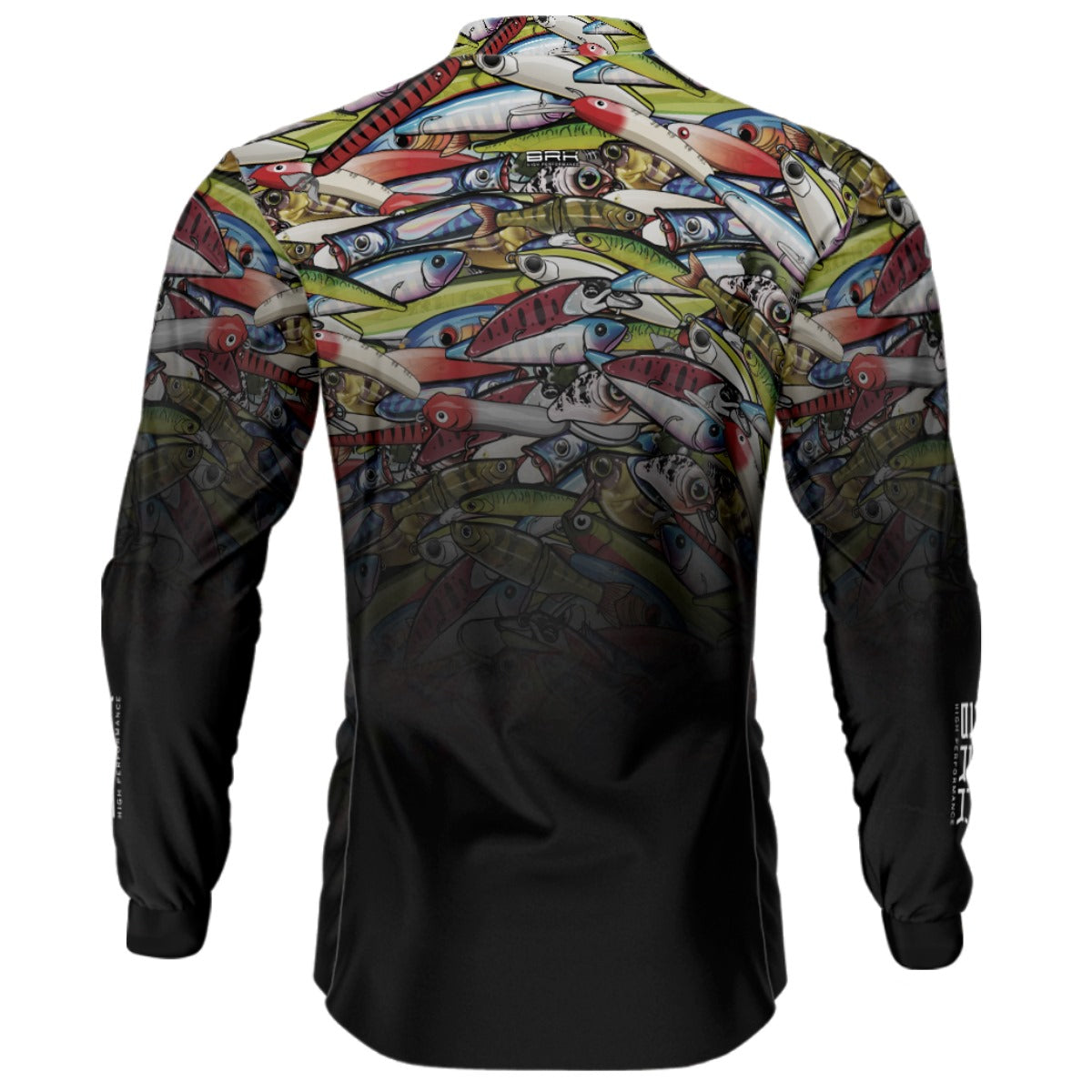 Camisa de Pesca Brk Iscas Coloridas Degradê com UV50+ - Brk Fishing