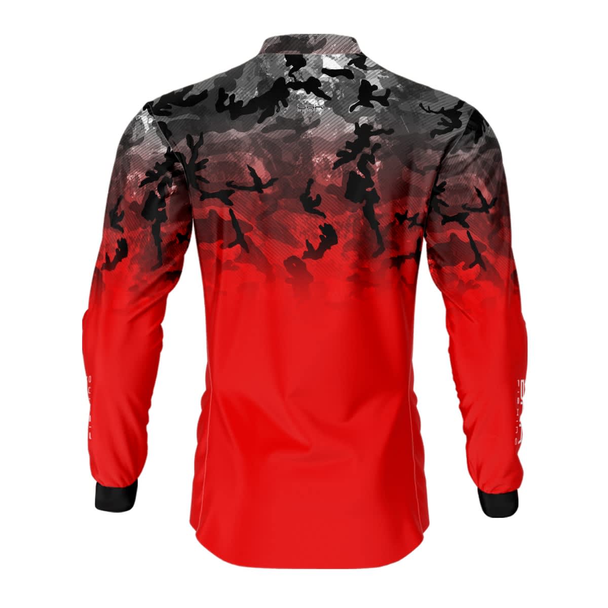 Camisa de Pesca Brk Camu Sea Red com Proteção Solar UV50+ - Brk Fishing