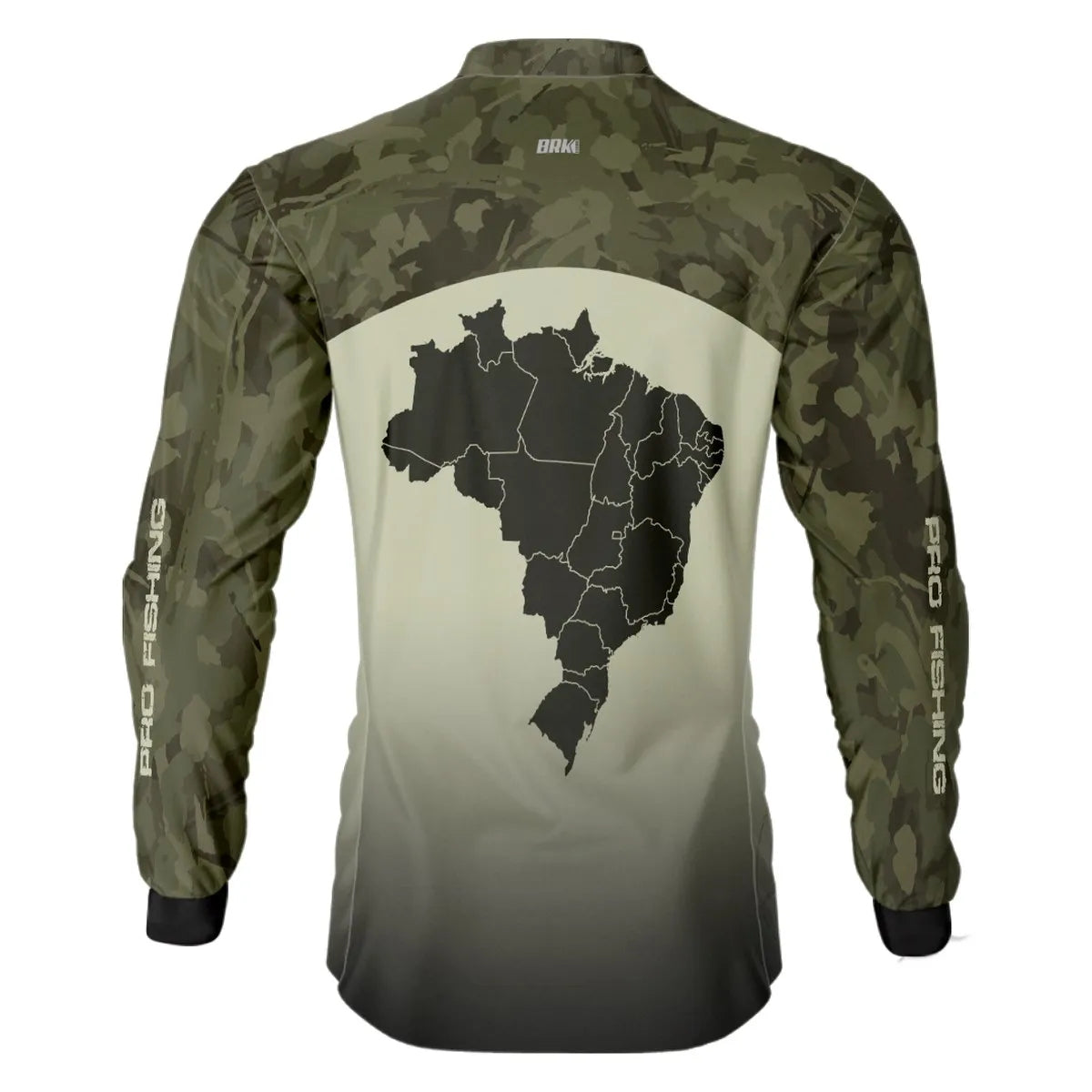 Camisa de Pesca Brk Compass Camuflado com Proteção Solar UV50+ - Brk Fishing