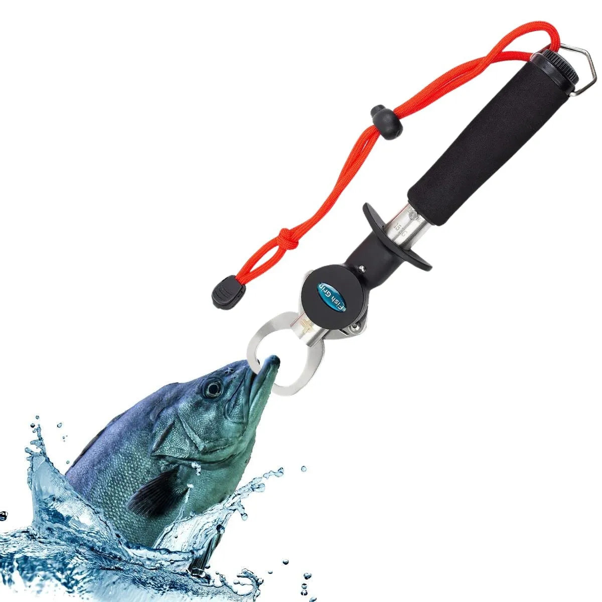 Alicate Pega Peixe Contenção Albatroz Com Fita Métrica 1m JYQ-027 - Brk Fishing