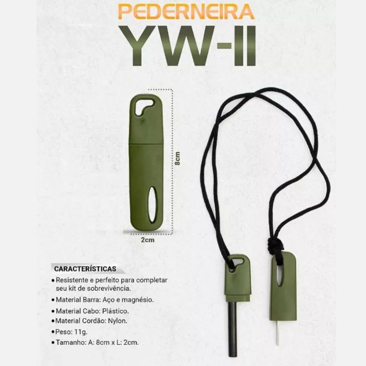 Pederneira Camping Portátil Albatroz YW-11 - Brk Fishing