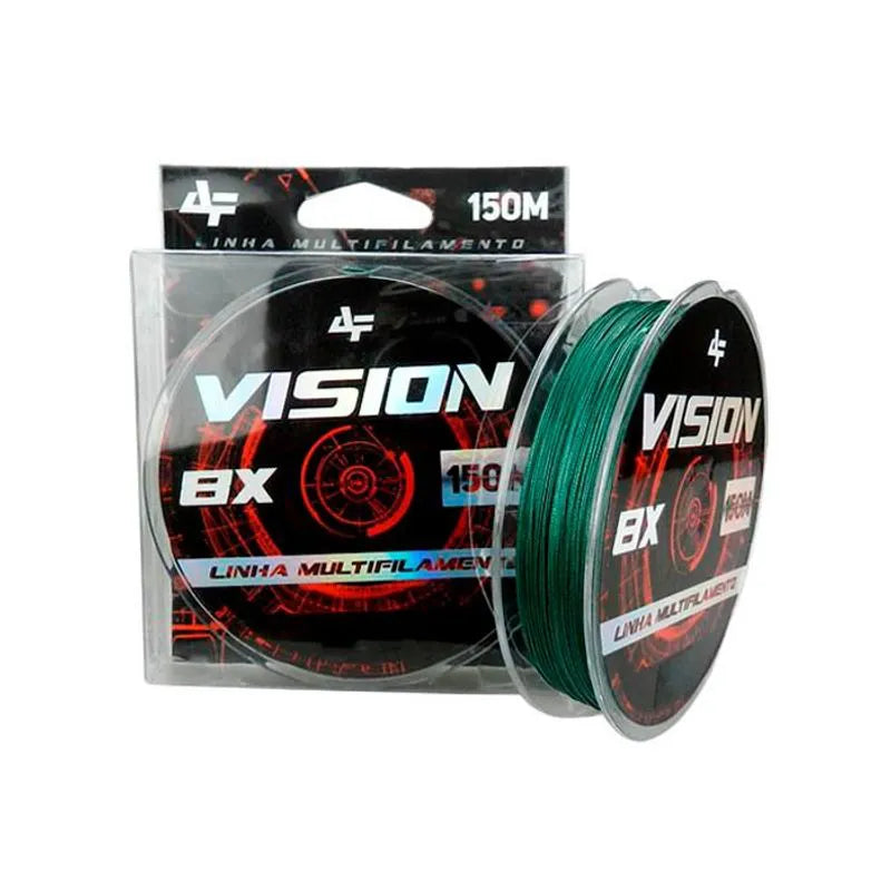 Linha de Pesca Vision X8 150m Dark Green - Brk Fishing