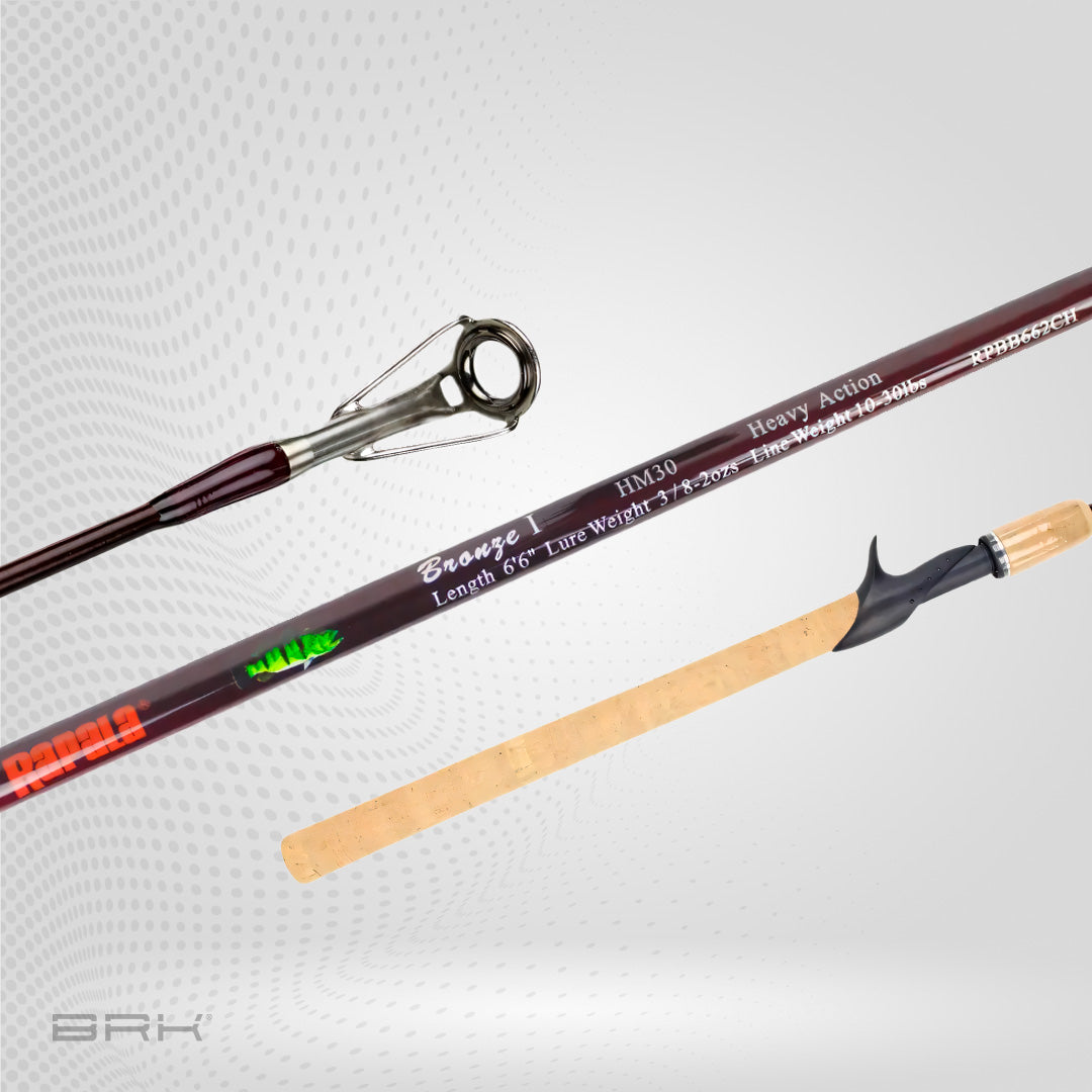 Vara de Pesca Rapala Bronze 11RARPBB662CH 30lbs 1,98m - Carretilha (2 Partes) - Brk Fishing