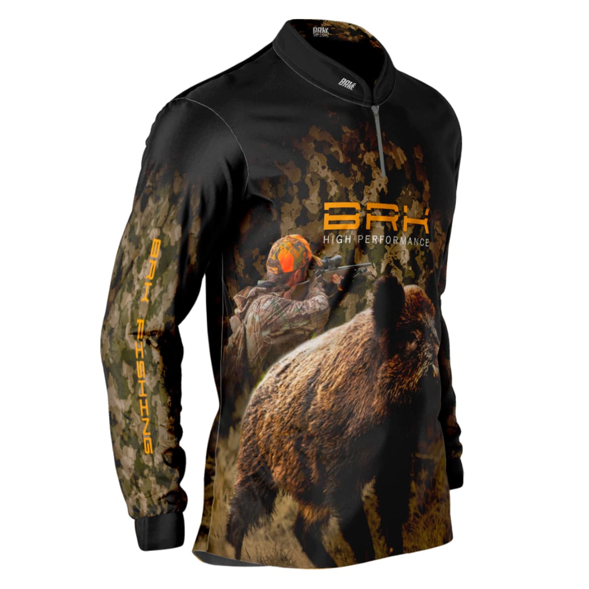 Camisa de Pesca Brk Camuflado Wild Boar com Proteção Solar UV50+ - Brk Fishing