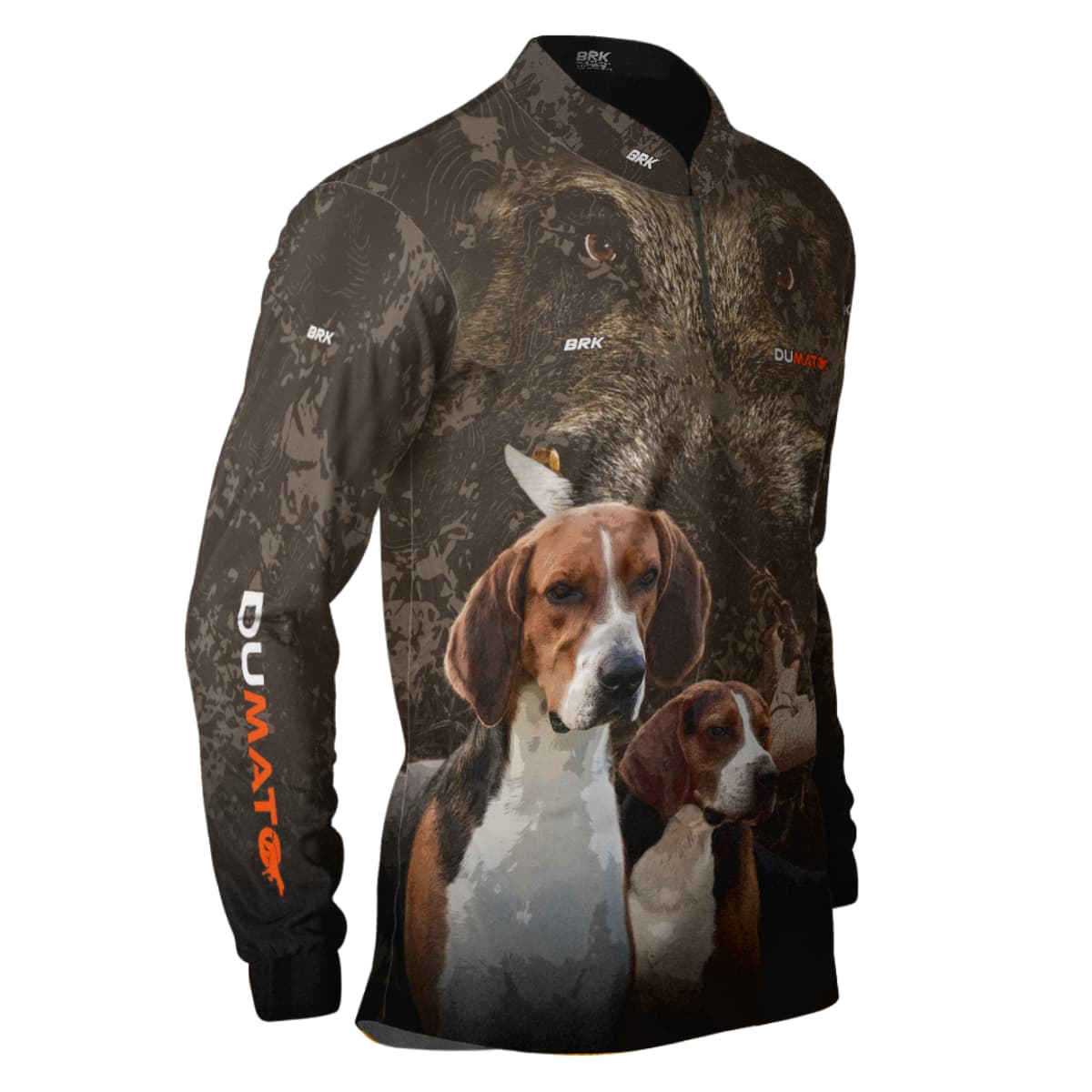 Camisa Agro Brk DuMato 2.0 FoxHound Javali Camo com Proteção Solar UV50+ - Brk Fishing