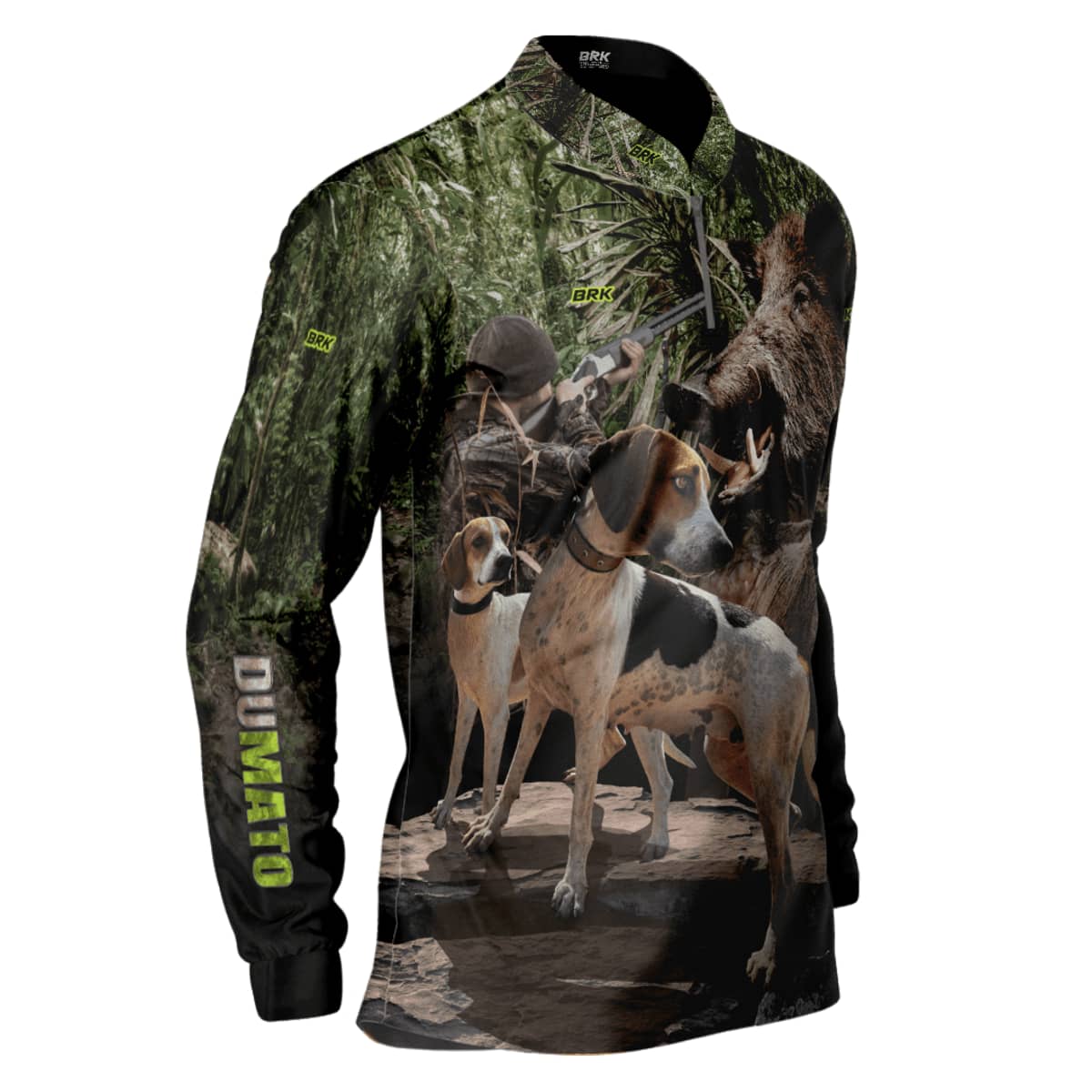 Camisa de Pesca Brk Dumato Javali Foxhound Real Tree com Proteção Solar UV50+ - Brk Fishing