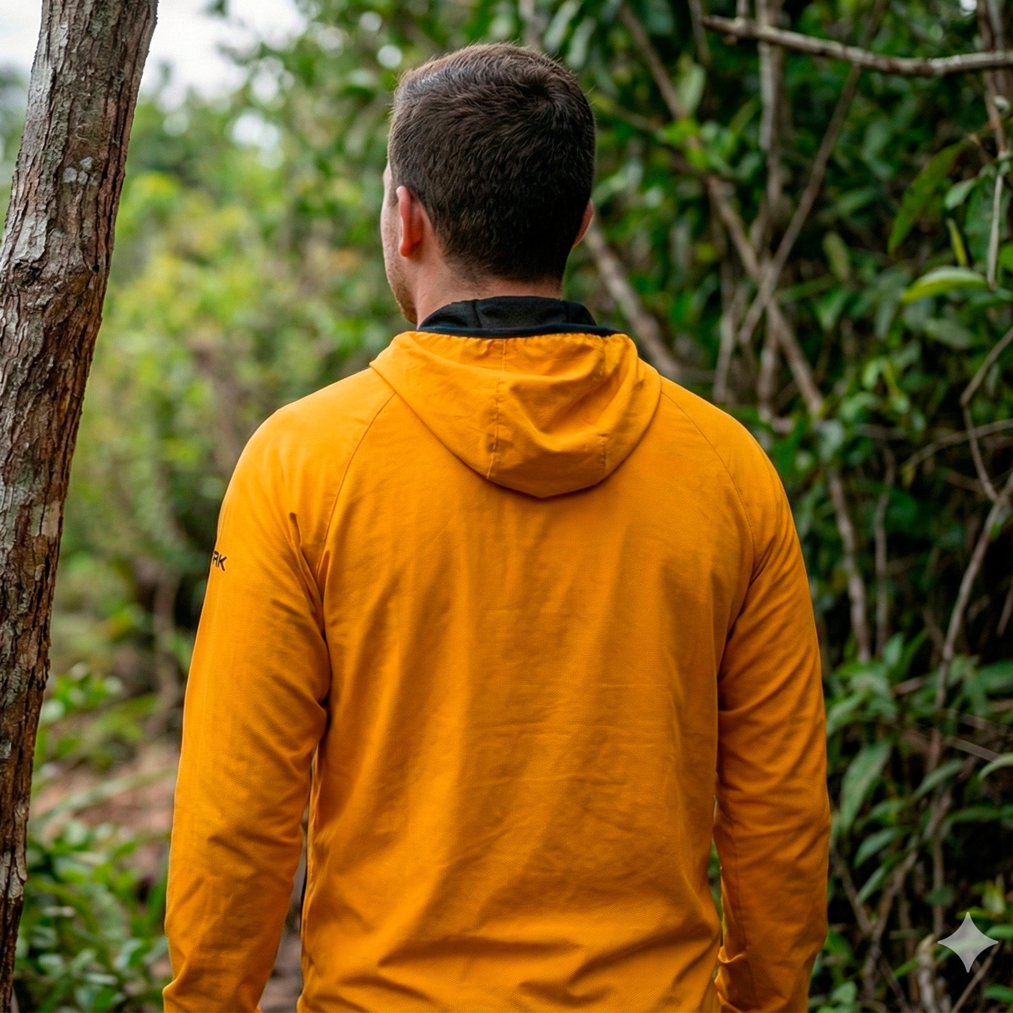 Jaqueta Corta Vento Brk Laranja Repelente à Água com UV50 Brk Fishing