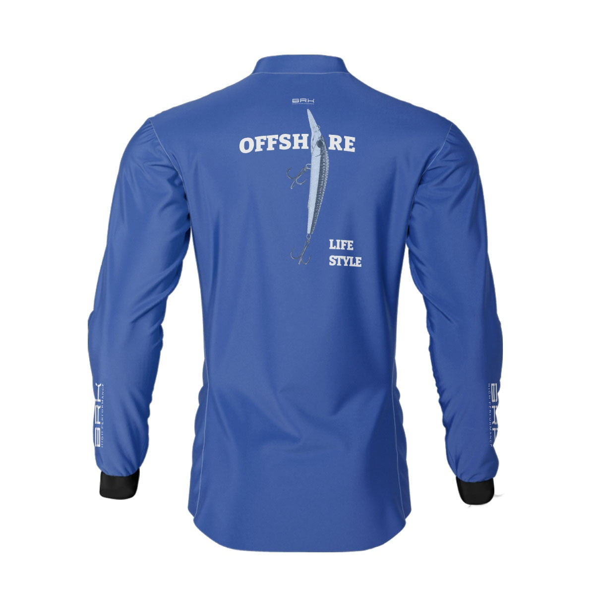 Camisa de Pesca Brk Offshore Isca Azul com Proteção Solar UV50+ - Brk Fishing