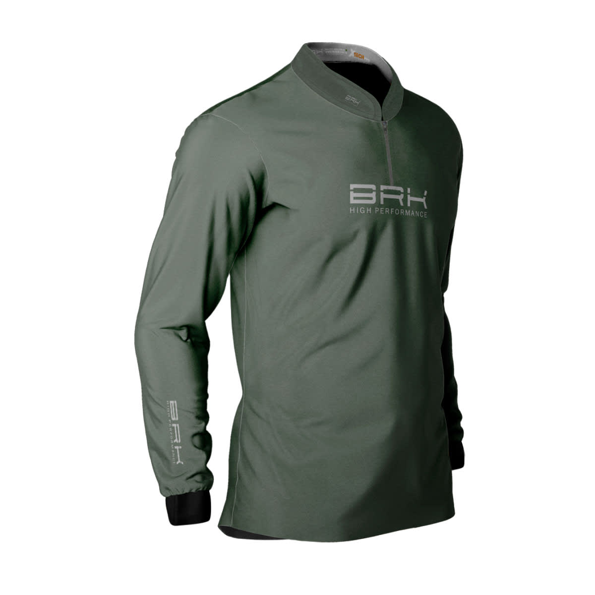 Camisa de Pesca Brk Jig Head Verde Fishing Club com Proteção Solar UV50+ - Brk Fishing