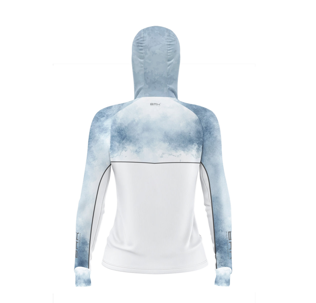 Camisa de Pesca Feminina Brk com Capuz Hybrid Snow com Proteção Solar UV50+ Brk Fishing