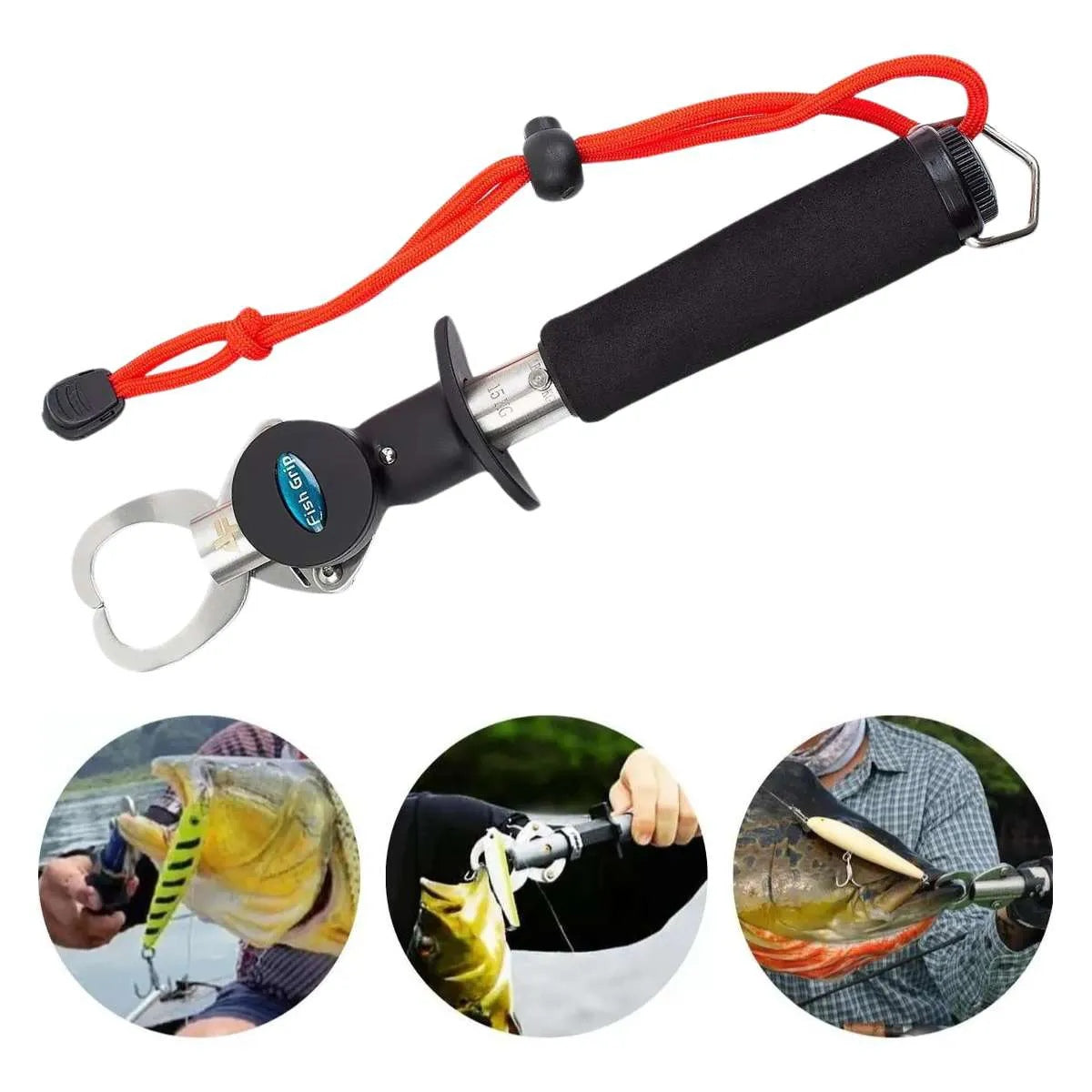 Alicate Pega Peixe Contenção Albatroz Com Fita Métrica 1m JYQ-027 - Brk Fishing