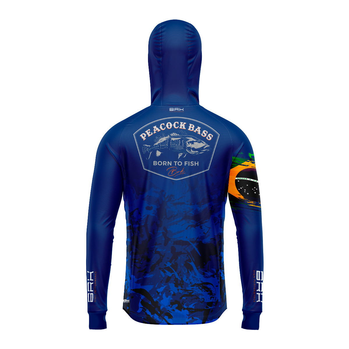 Camisa de Pesca com Capuz Brk Peacock Bass com Proteção Solar UV50+ - Brk Fishing
