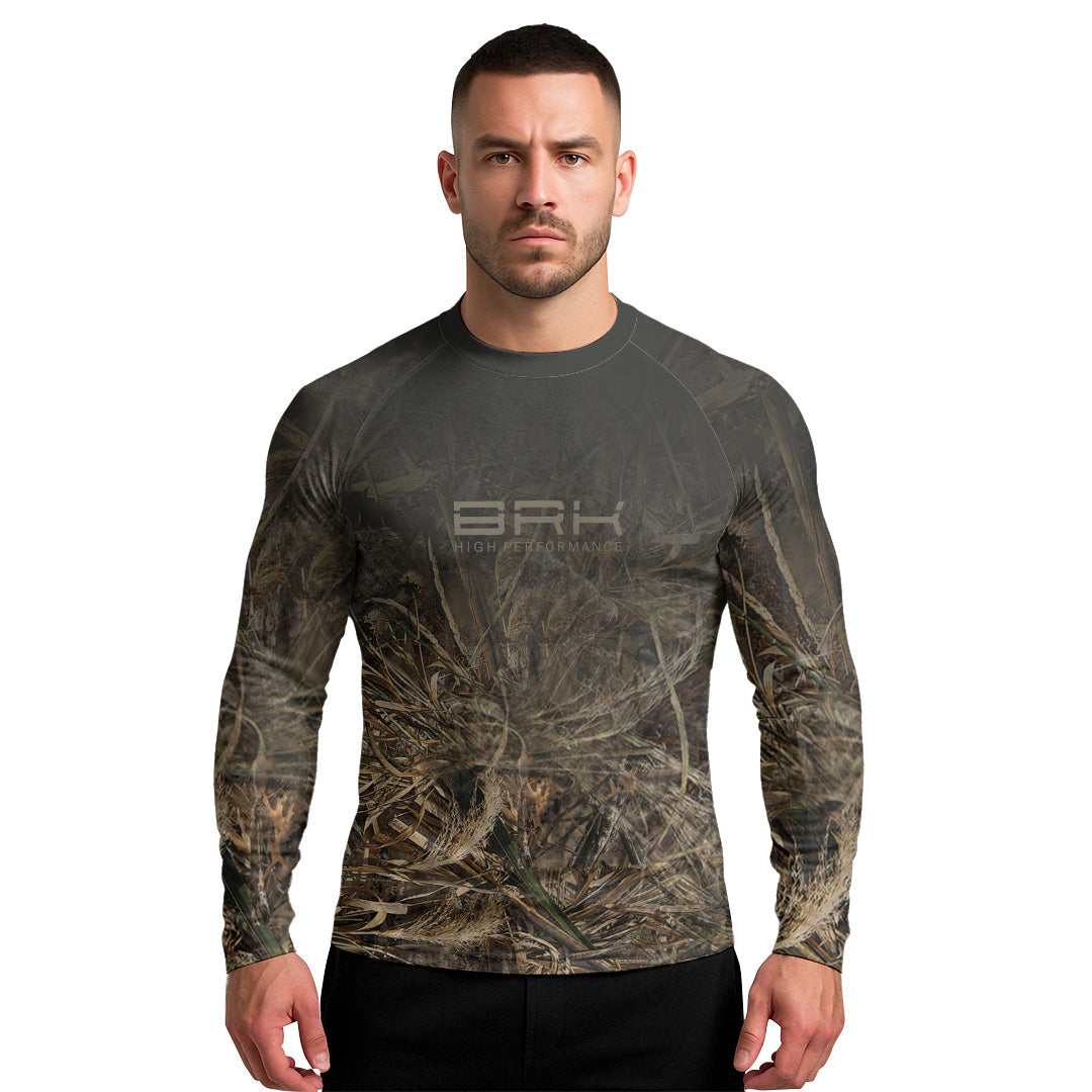 Camisa Raglan Brk Camuflada Real Tree com Proteção Uv50+ - Tamanho: G