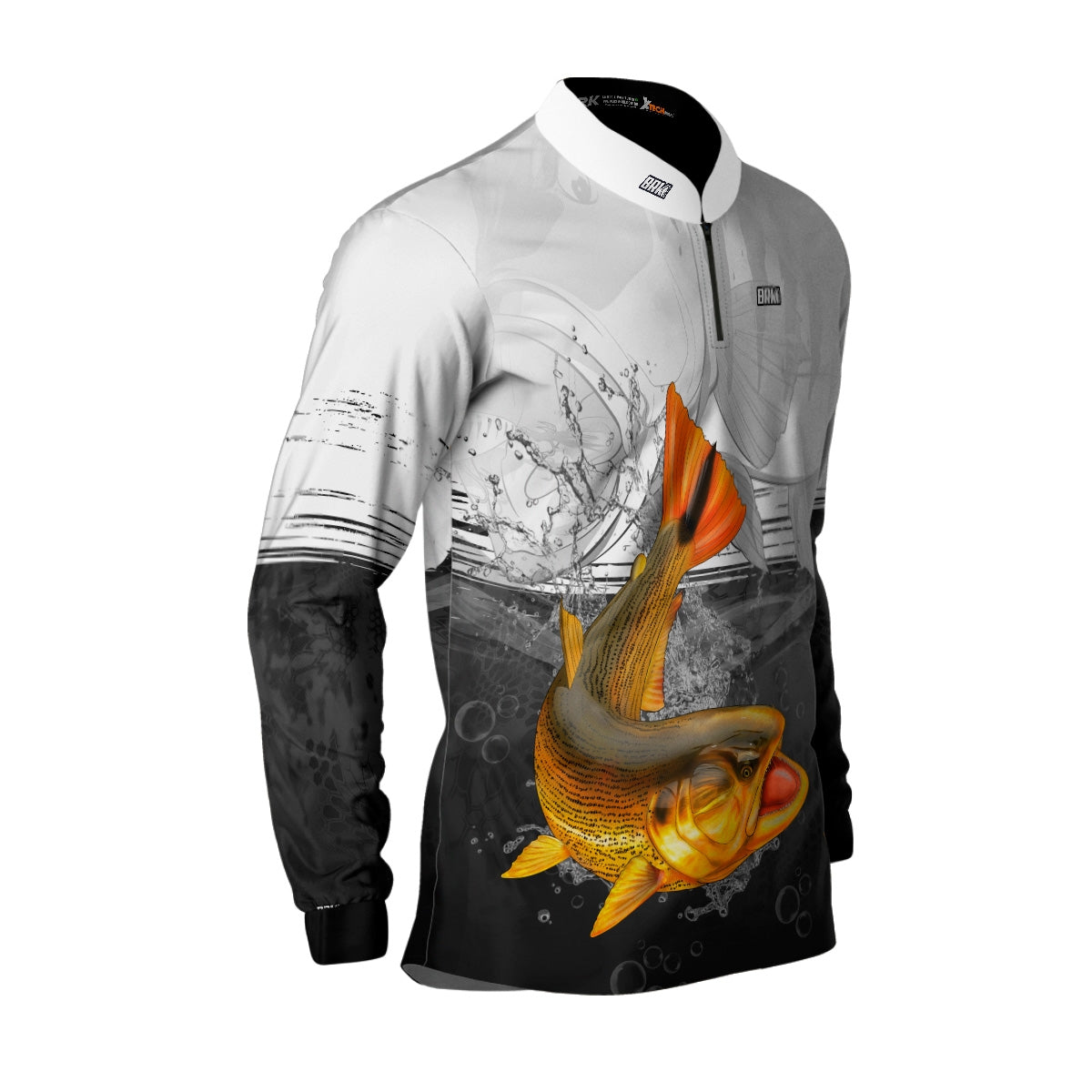 Camisa de Pesca Brk Dourado com Proteção UV50+ - Brk Fishing