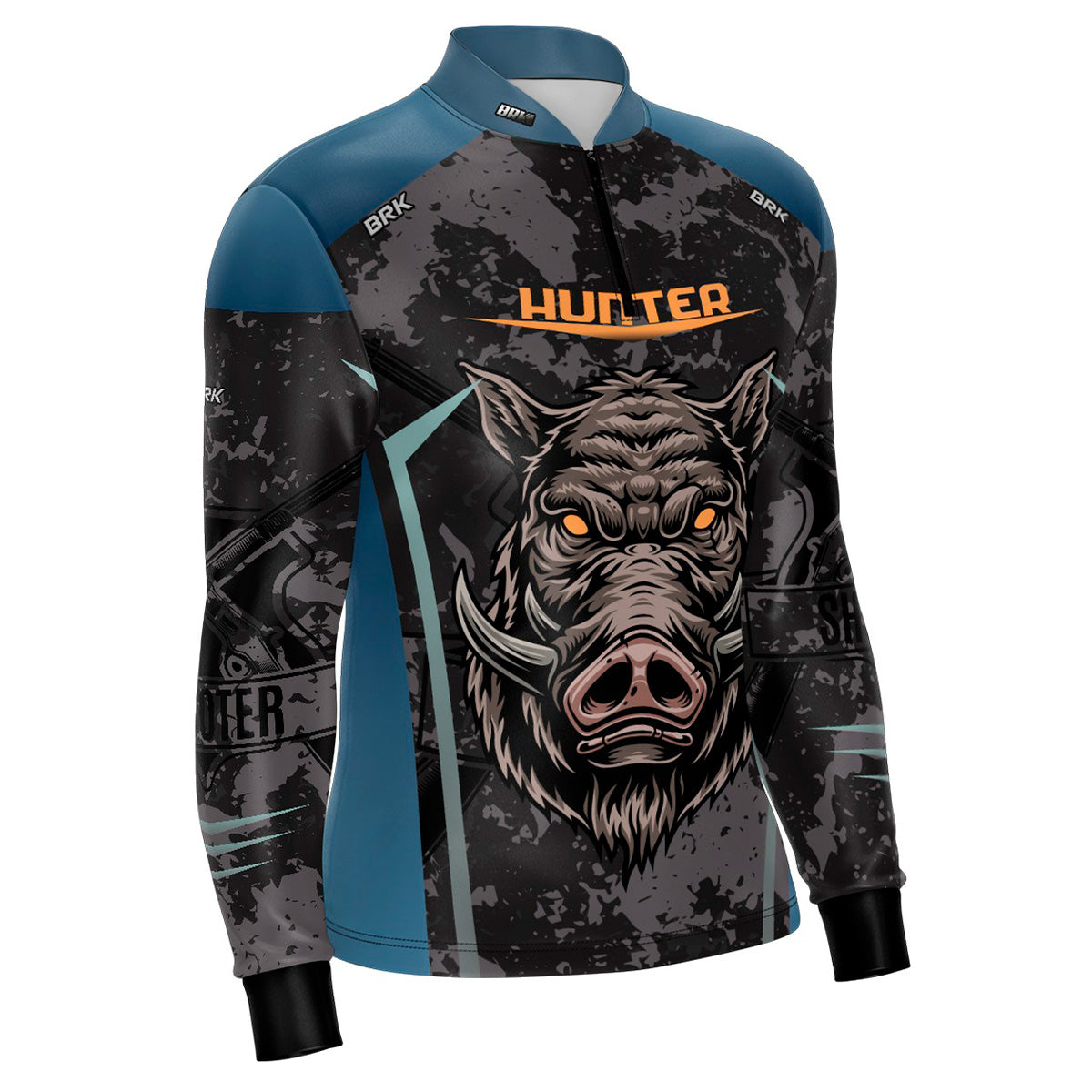 Camisa de Caça Brk Javali Camuflado com UV50+ - Brk Fishing