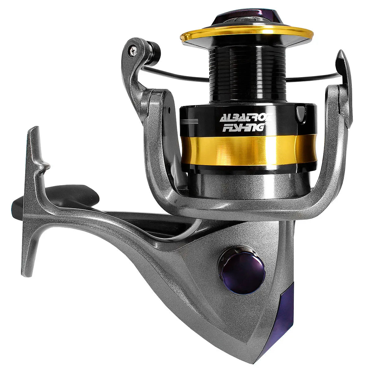 Molinete Albatroz Maguro 6000 Carretel Alumínio 4 Rol. Recolhimento 4.4:1 - Brk Fishing