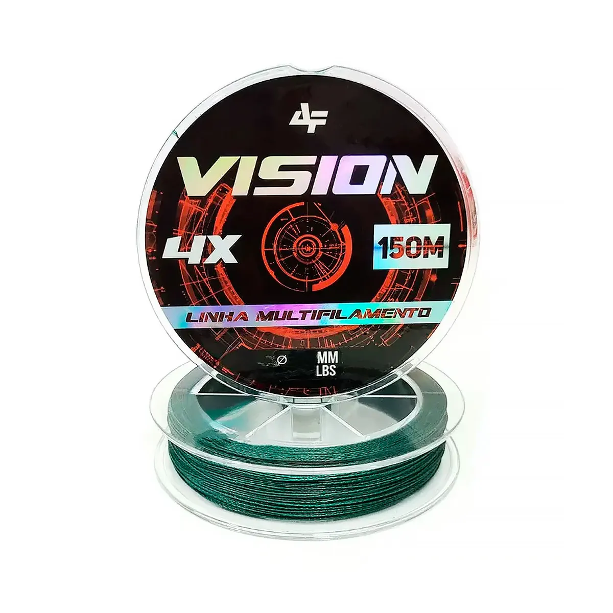 Linha de Pesca Multifilamento Vision X4 150m Albatroz - Verde - Brk Fishing