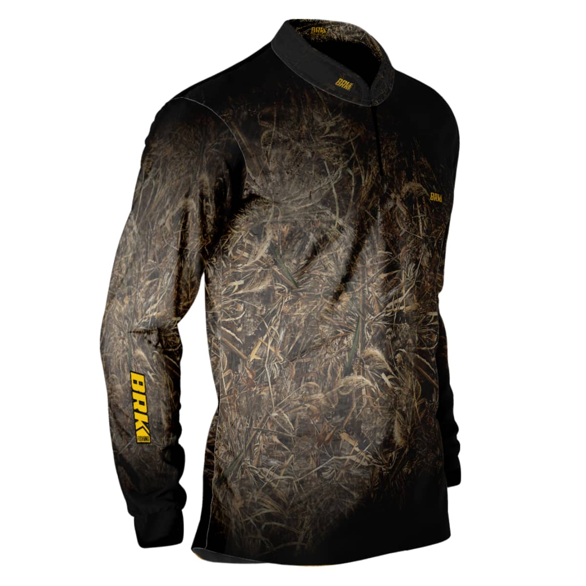 Camisa de Pesca Brk Camuflada Floresta com Proteção Solar UV50+ - Brk Fishing