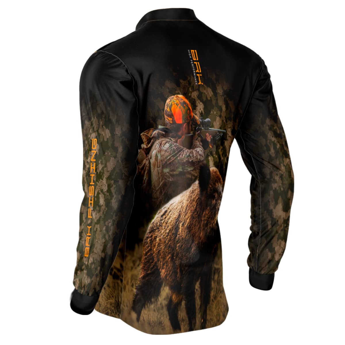Camisa de Pesca Brk Camuflado Wild Boar com Proteção Solar UV50+ - Brk Fishing