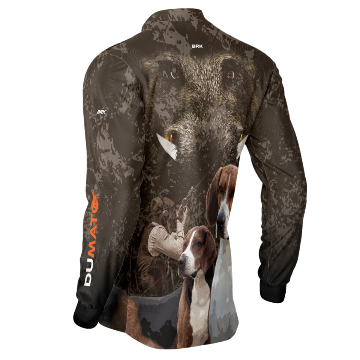 Camisa Agro Brk DuMato 2.0 FoxHound Javali Camo com Proteção Solar UV50+ - Brk Fishing