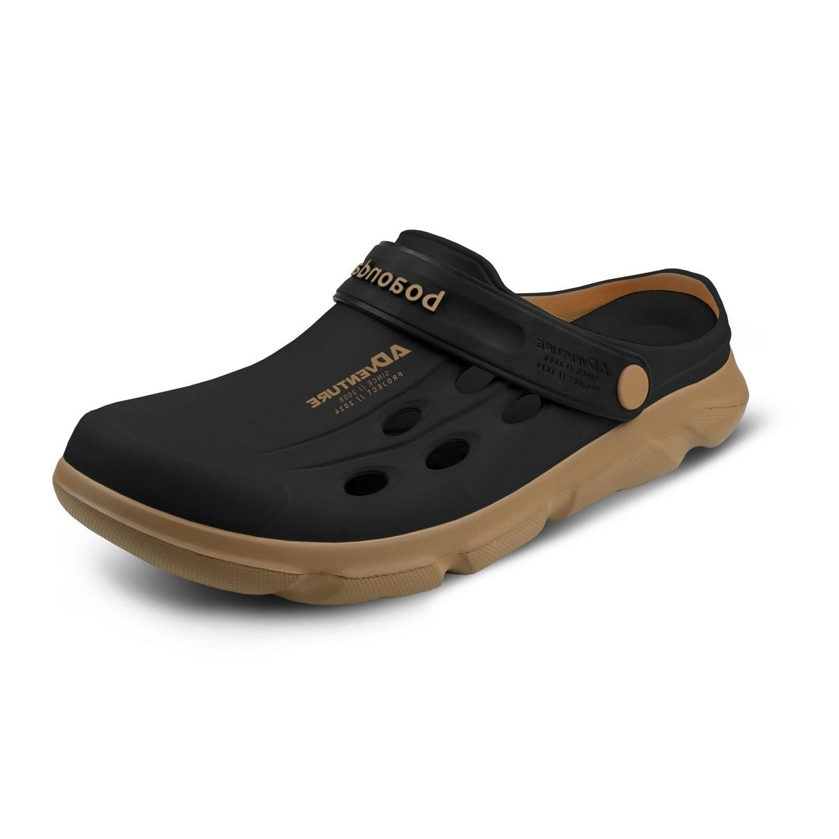 Sandália Antiderrapante para Pesca Boaonda Adventure Preto Crepe - Brk Fishing